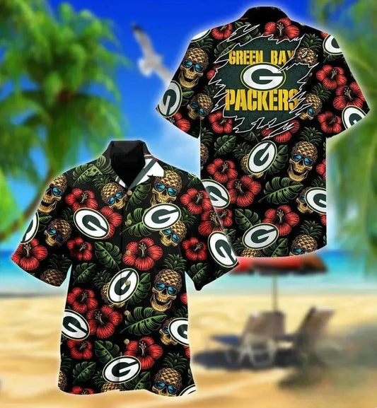 Green Bay Packers Nfl Pineapple Hawaiian Shirt, NFL Hawaiian Shirt Moonbestprint