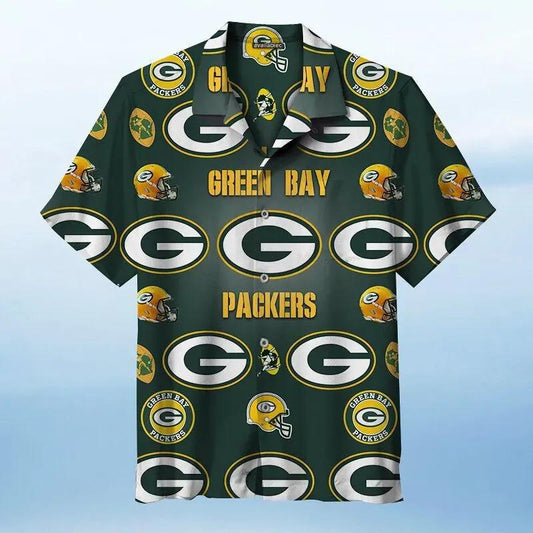 Green Bay Packers Rugby Nfl Hawaiian Graphic Print Short Sleeve Hawaiian Shirt, NFL Hawaiian Shirt Moonbestprint