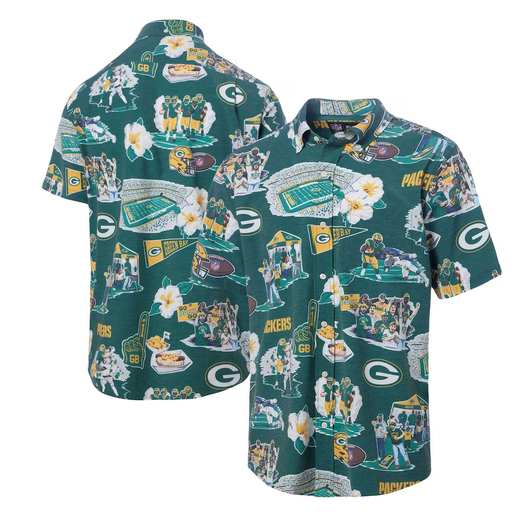 Green Bay Packers Scenic Hawaiian Shirt - Green – Moonbestprint