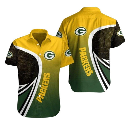 Green Bay Packers Summer Vibes Gold Rush Hawaiian Shirt - Moonbestprint