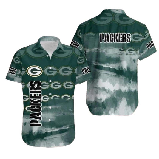 Green Bay Packers Watercolor 2025 Hawaiian Shirt - Moonbestprint