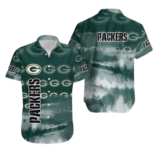 Green Bay Packers Watercolor 2025 Hawaiian Shirt - Moonbestprint