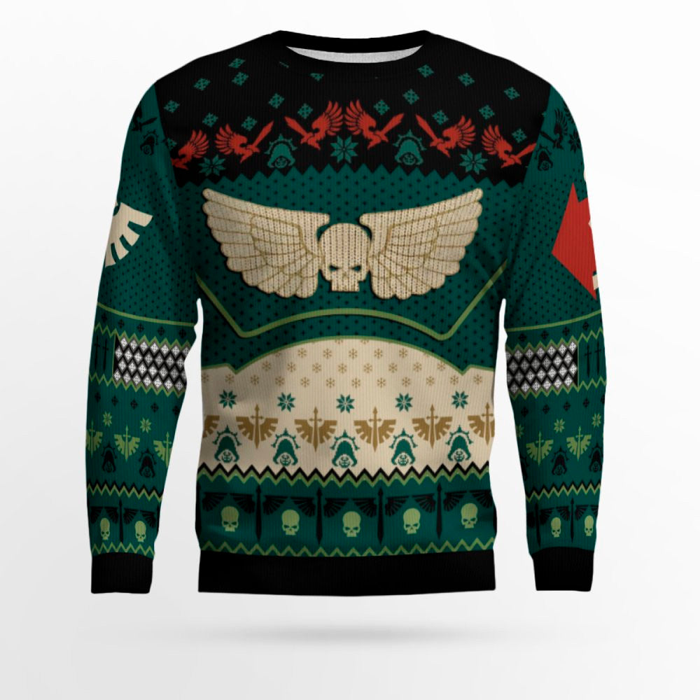 Grim Tidings Dark Angels Ugly Christmas Sweater – Moonbestprint