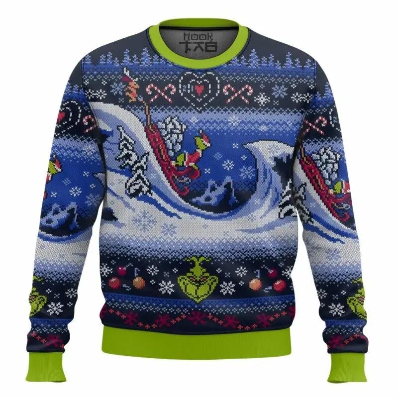 Grinch Cuddly As A Cactus Christmas Ugly Sweater, Grinch Holiday Sweater Moonbestprint