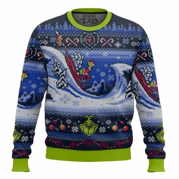 Grinch Cuddly As A Cactus Christmas Ugly Sweater, Grinch Holiday Sweater Moonbestprint