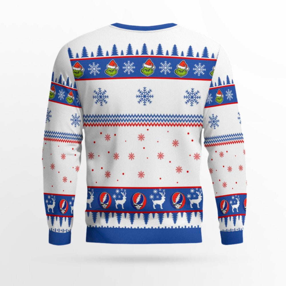 Grinch Grateful Dead Ugly Christmas Sweater 2025 – Moonbestprint
