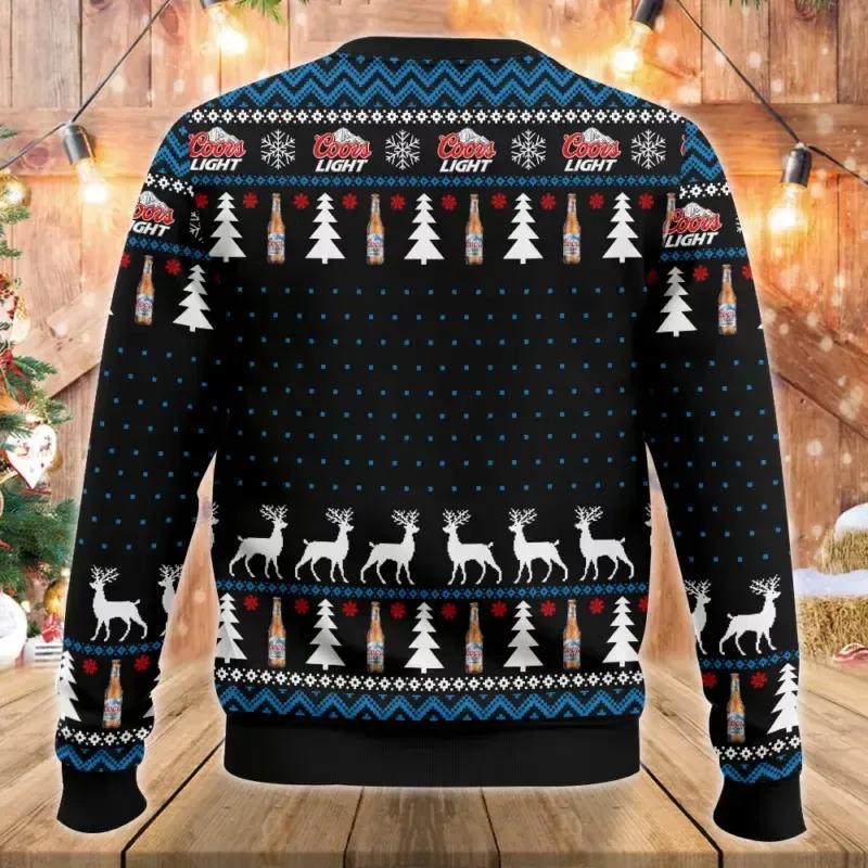 Grinch I Will Drink Coors Light Everywhere Ugly Christmas Sweater, Grinch Holiday Sweater Moonbestprint