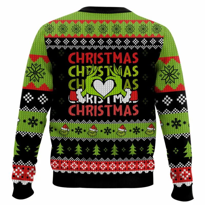 Grinch Is It Too Late To Be Good Ugly Sweater, Grinch Holiday Sweater Moonbestprint