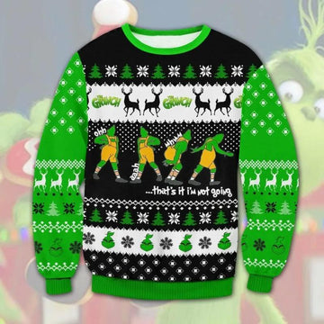 Grinch Meme Ugly Sweater, Grinch Holiday Sweater Moonbestprint
