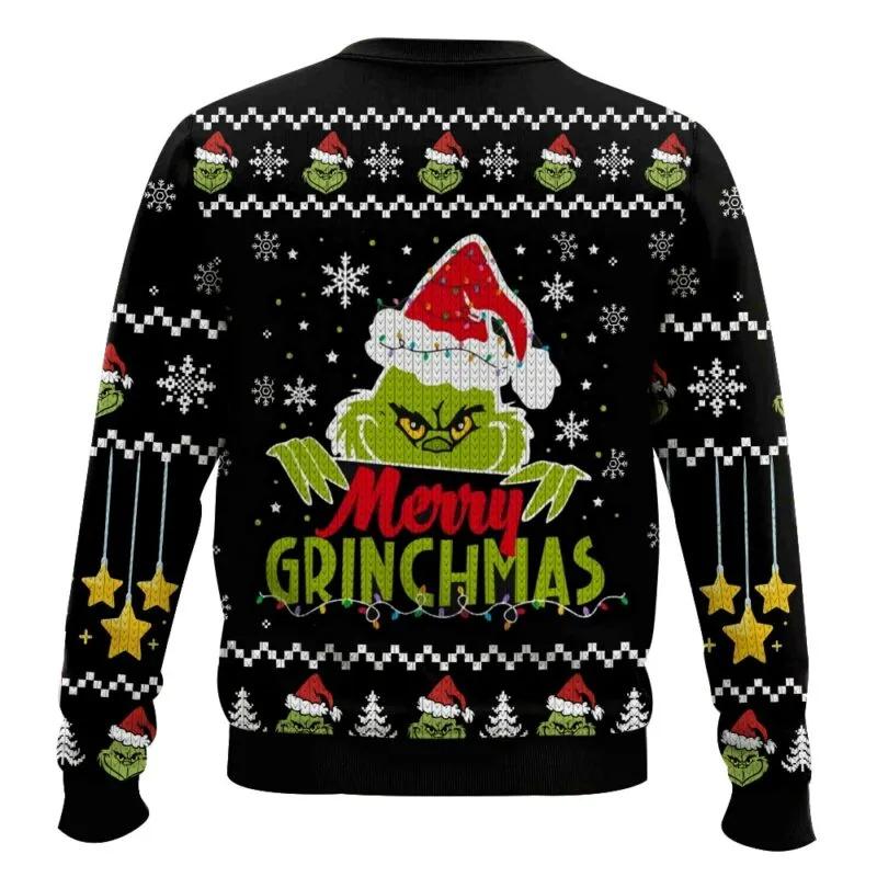 Grinch Merry Xmas Ugly Sweater, Grinch Holiday Sweater Moonbestprint