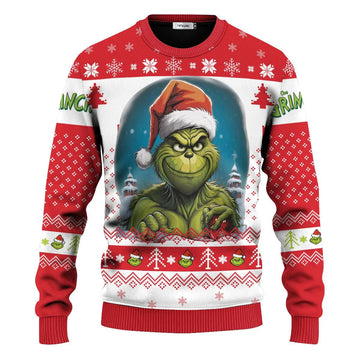Grinch Ugly Christmas Sweater, Christmas Grinch Sweater Moonbestprint