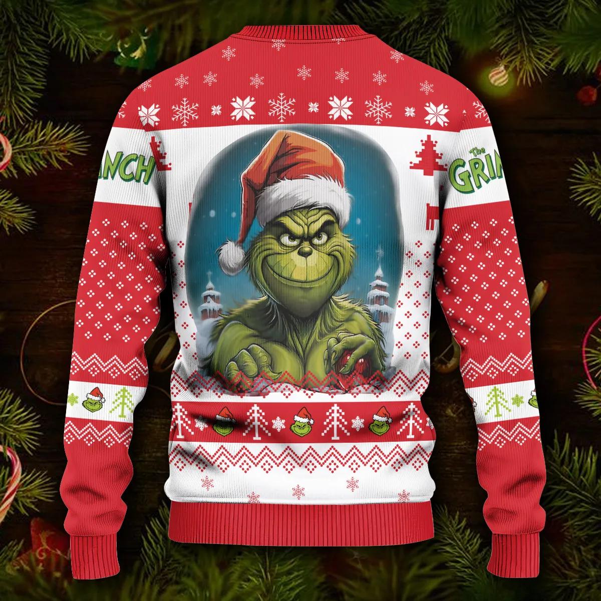 Grinch Ugly Christmas Sweater, Christmas Grinch Sweater Moonbestprint