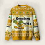 2025 Grnch If You Don’t Like Steelers Merry Kissmyass Ugly Christmas Sweater – Moonbestprint