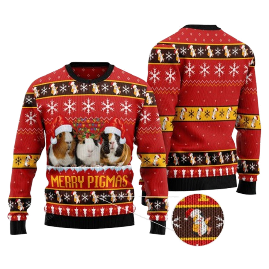 Guinea Merry Pigmas Ugly Christmas Sweater – Moonbestprint