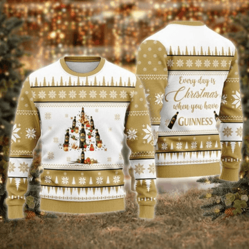 Guinness Christmas Tree Ugly Sweater – Moonbestprint