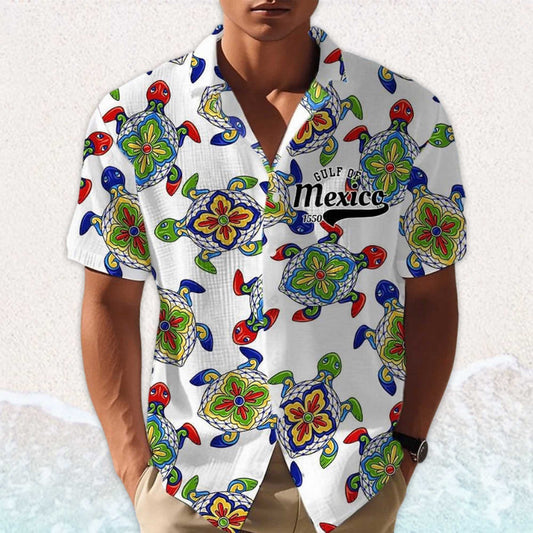 Gulf Of Mexico Est 1550 Hawaiian Shirt- Moonbestprint