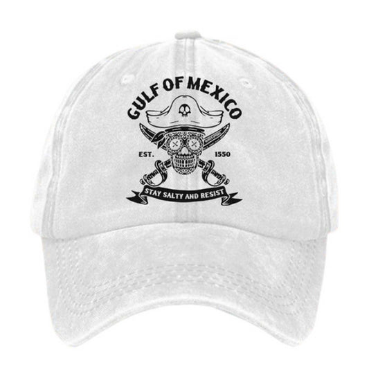 Gulf Of Mexico Stay Salty And Resist Est 1550 Hat -Moonbestprint