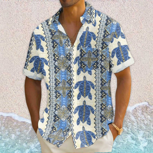 Gulf Of Mexico Turtle Hawaiian Shirt- Moonbestprint