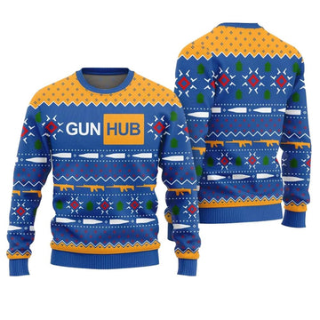 Gun Hub Funny Ugly Christmas Sweater - Moonbestprint