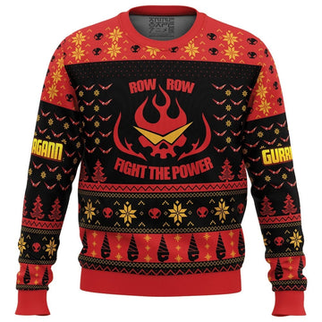 Gurren Lagann Fight The Power Ugly Christmas Sweater 2025 – Moonbestprint