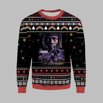 Gus Edwards Ravens Ugly Christmas Sweater - Moonbestprint