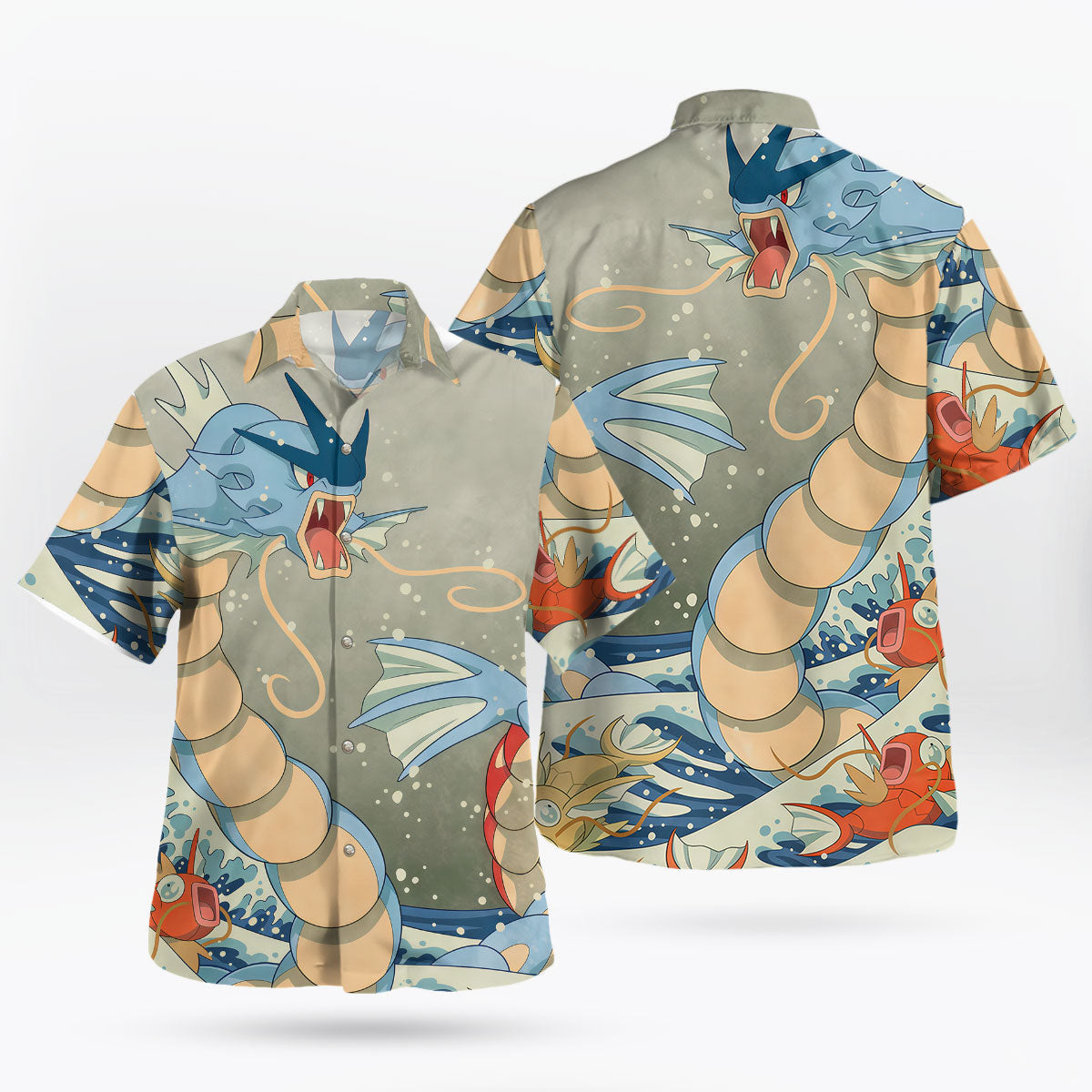 Gyarados Ocean Fury Summer Pokemon Hawaiian Shirt – Moonbestprint