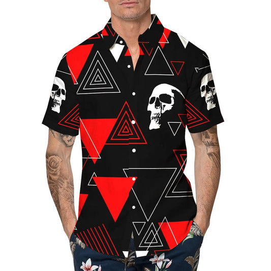 Head Caro Skull Hawaiian Shirt, Hawaiian Button Up Shirt, Tropical Shirts For Men Moonbestprint