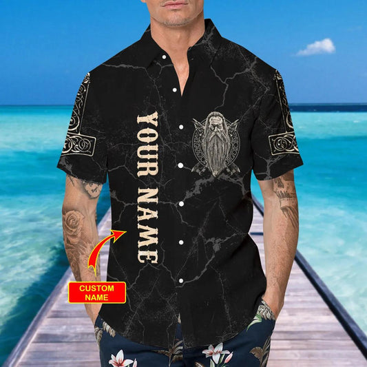Viking Son Of Odin Valhalla Viking Custom Hawaiian Shirt, Hawaiian Button Up Shirt, Aloha Shirts Moonbestprint