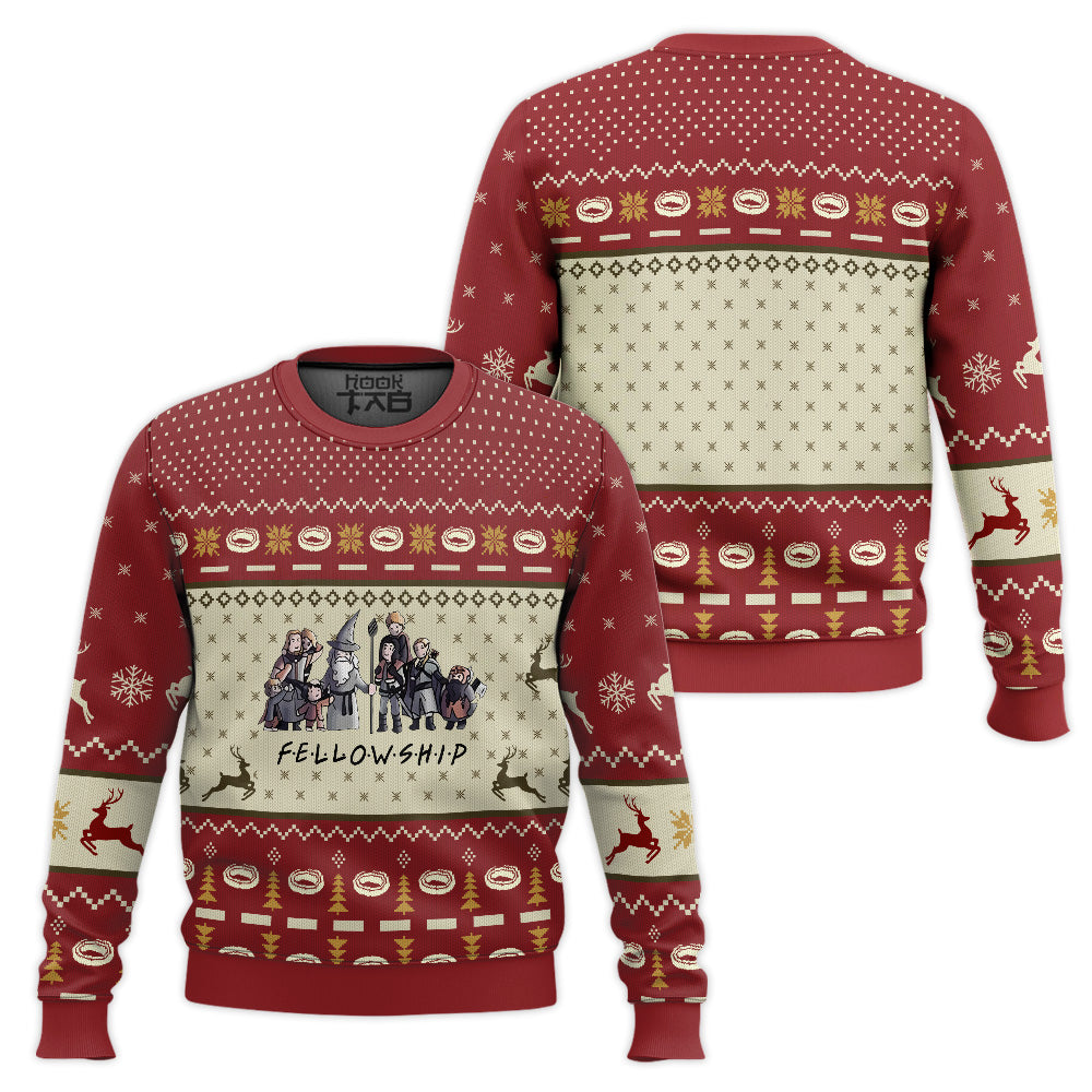 Christmas Lotr Sweater- The Lord Of The Rings Sweater - Ugly Christmas Sweater- Jumper – Moonbestprint