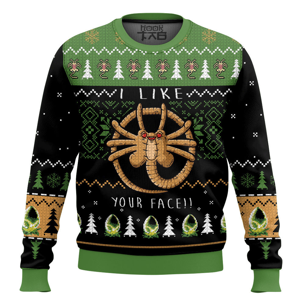 Alien Facehugger Ugly Sweater – Moonbestprint
