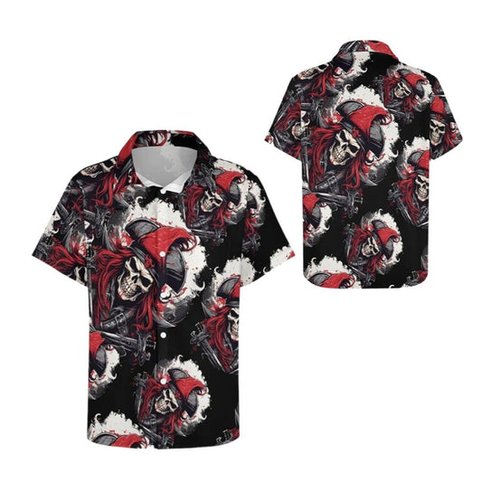 Halloween 2025 Captain Skull Hawaiian Shirt - Moonbestprint