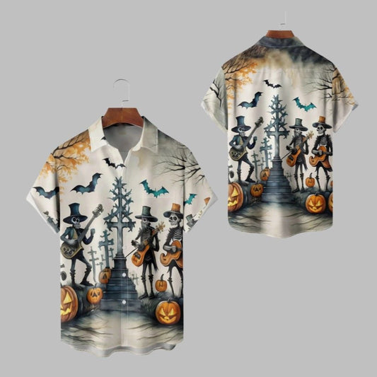 Halloween 2025 Skeleton Hawaiian Shirt - Moonbestprint