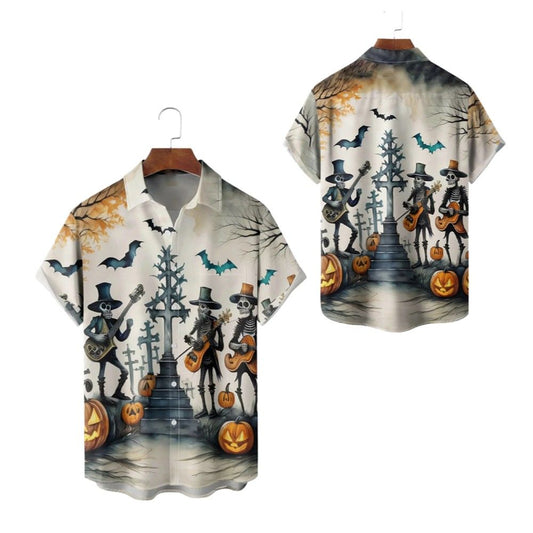 Halloween 2025 Skeleton Hawaiian Shirt - Moonbestprint