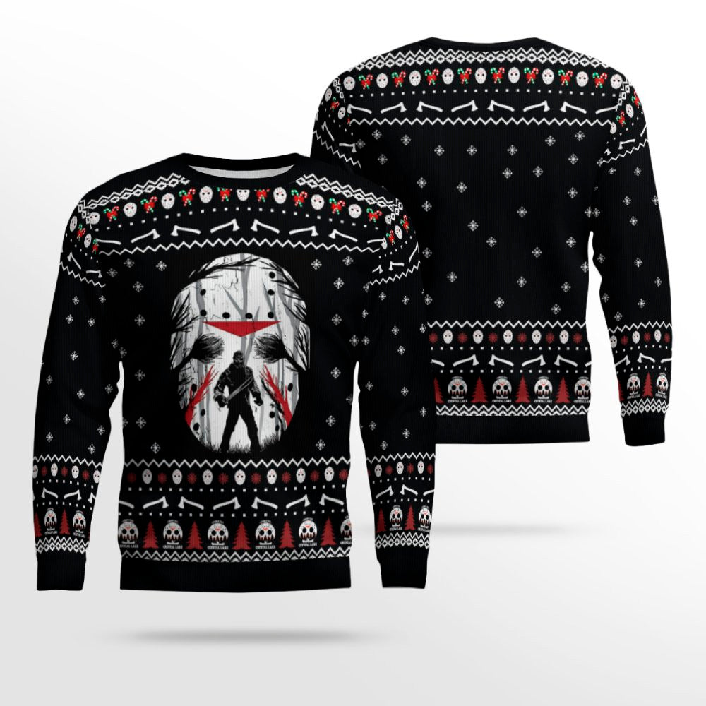 Halloween Jason Voorhees Ugly Christmas Sweater – Moonbestprint