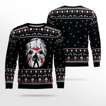 Halloween Jason Voorhees Ugly Christmas Sweater – Moonbestprint