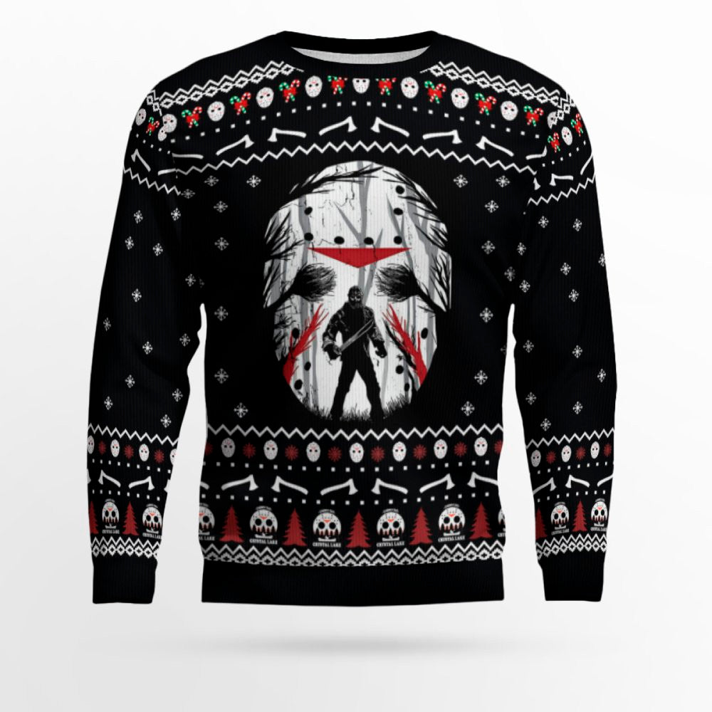 Halloween Jason Voorhees Ugly Christmas Sweater – Moonbestprint