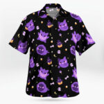 Pokemon Halloween Hawaiian Shirt- Men Pokemon Button Up Shirt – Moonbestprint