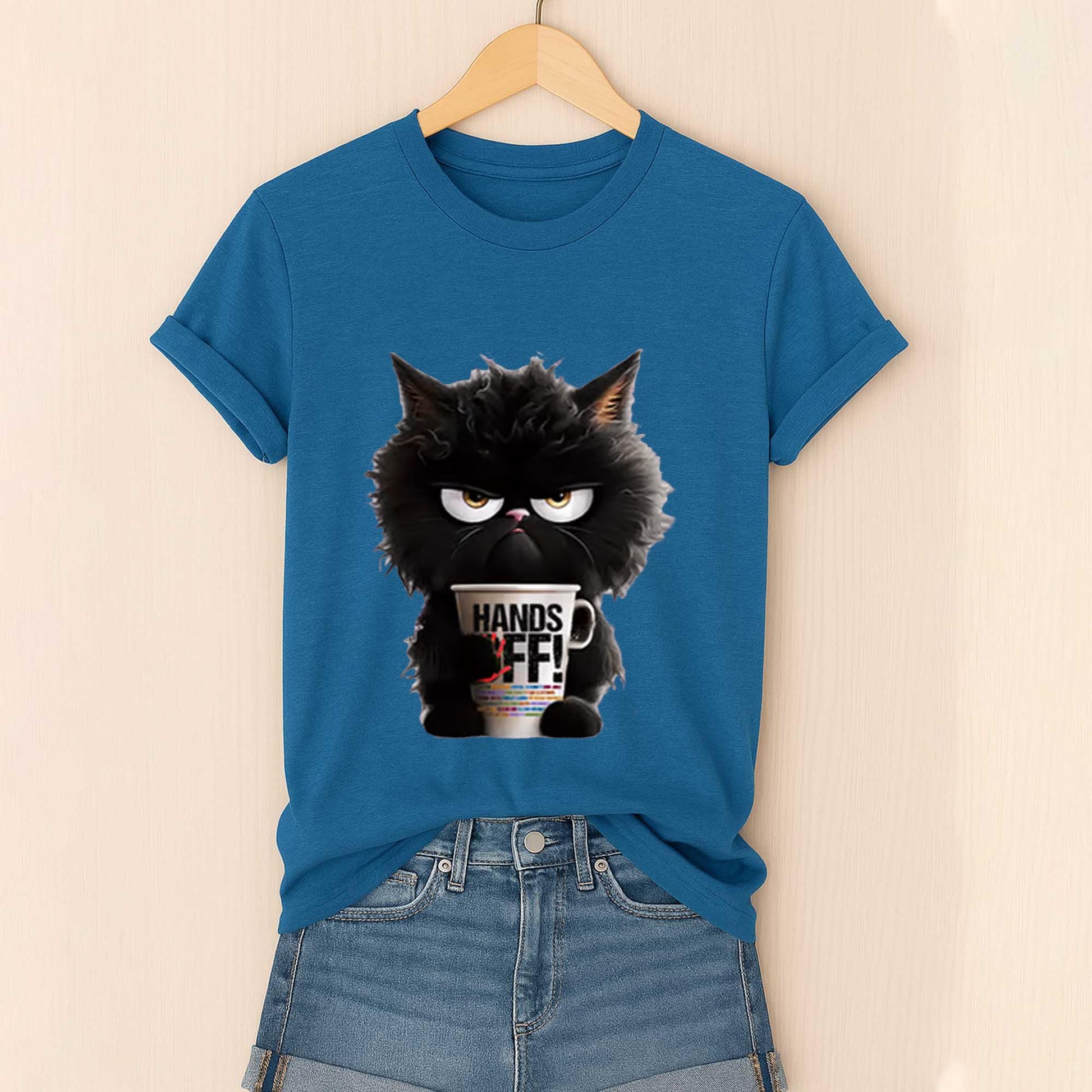 2026 Hands Off Black Cat Shirt Moonbestprint