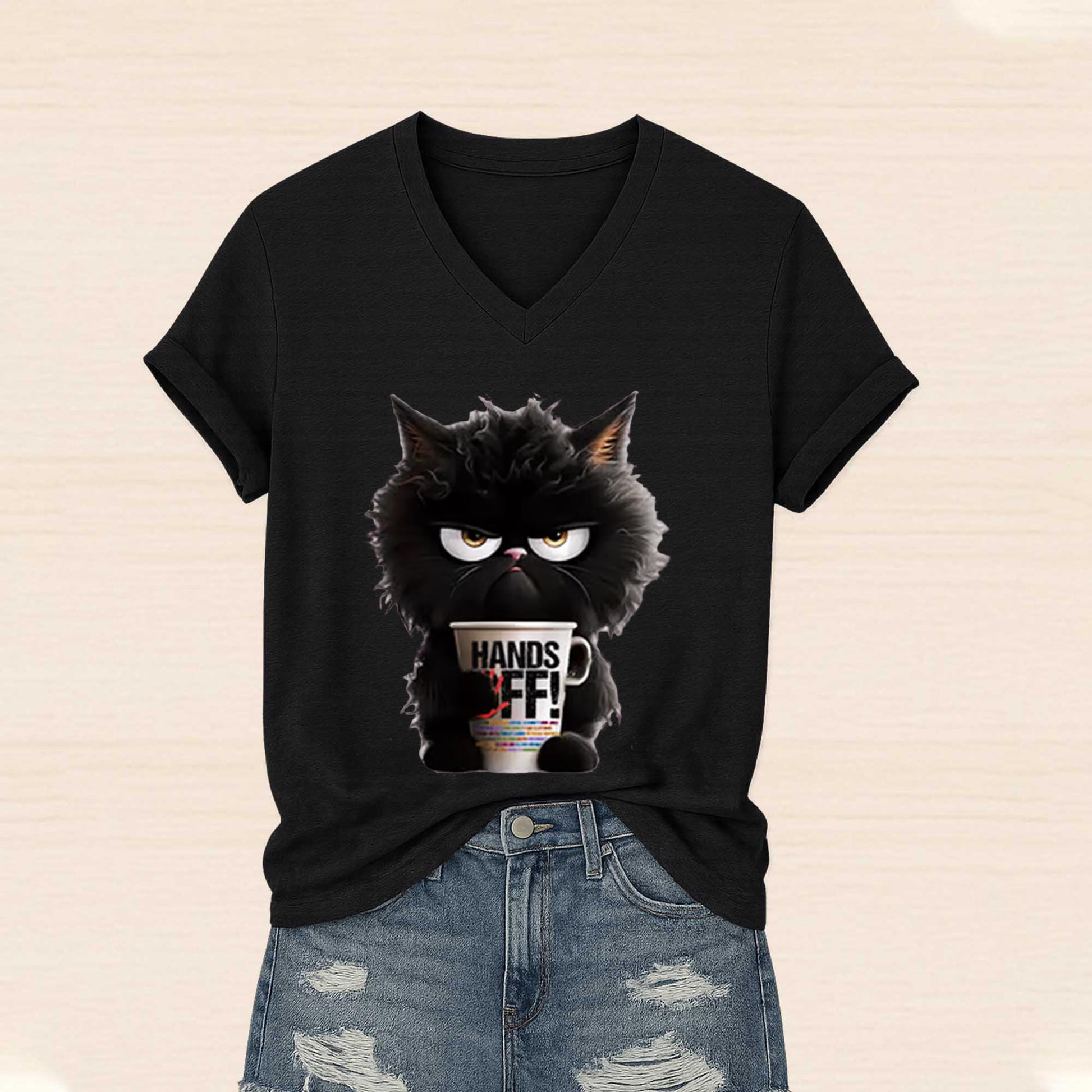 2026 Hands Off Black Cat Shirt Moonbestprint