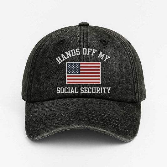 Hands Off My Social Security America Hat -Moonbestprint