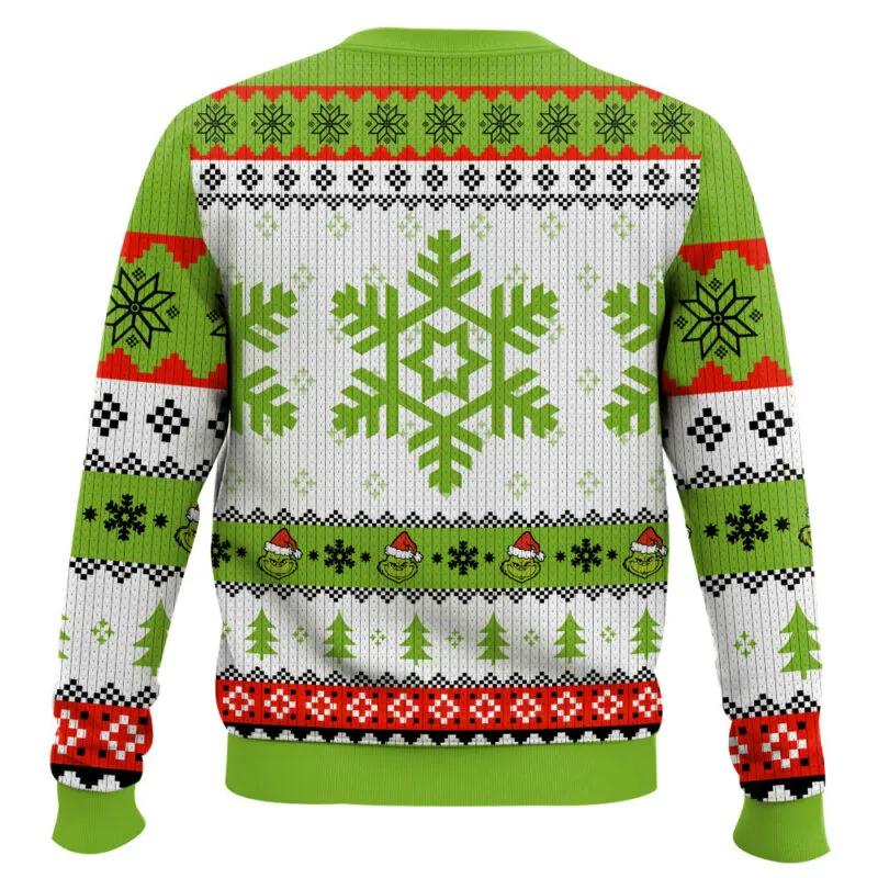 Happy Hallothanksmas – The Grinch Ugly Sweater, Grinch Holiday Sweater Moonbestprint