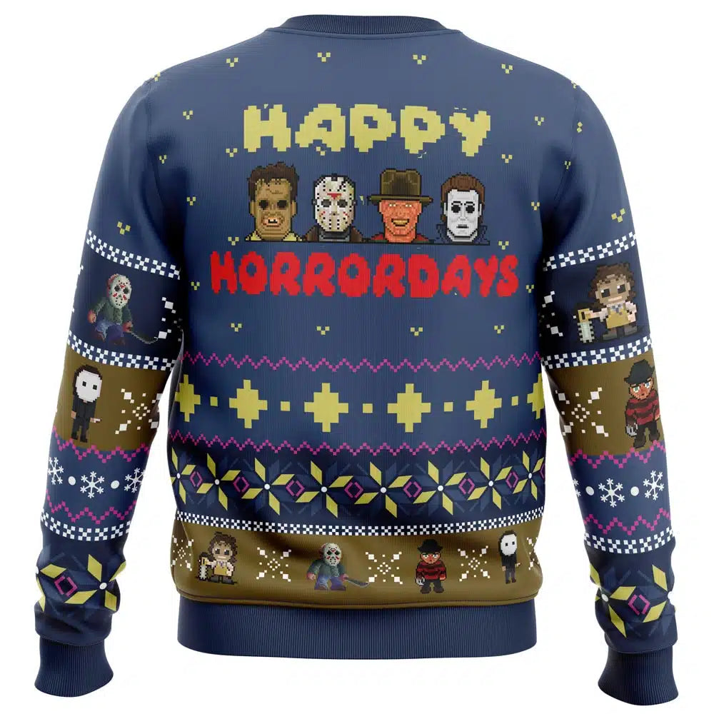 Happy Horrordays Halloween Ugly Christmas Sweater – Moonbestprint