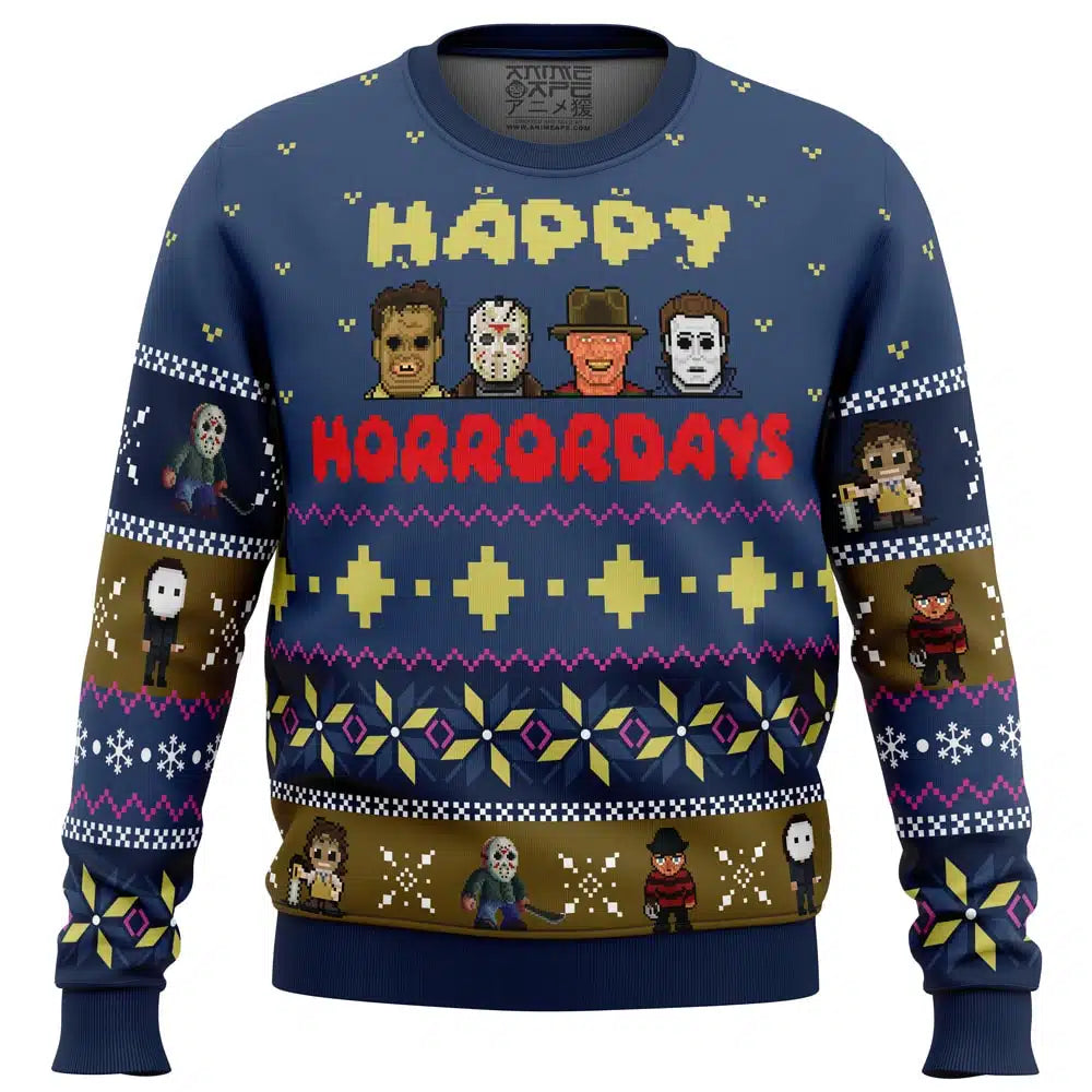 Happy Horrordays Halloween Ugly Christmas Sweater – Moonbestprint