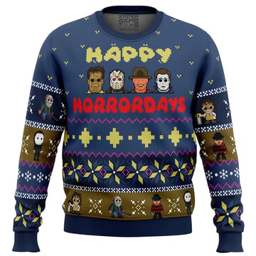 Happy Horrordays Halloween Ugly Christmas Sweater – Moonbestprint