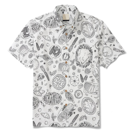 Harvest Sketch Hawaiian Shirt - Moonbestprint