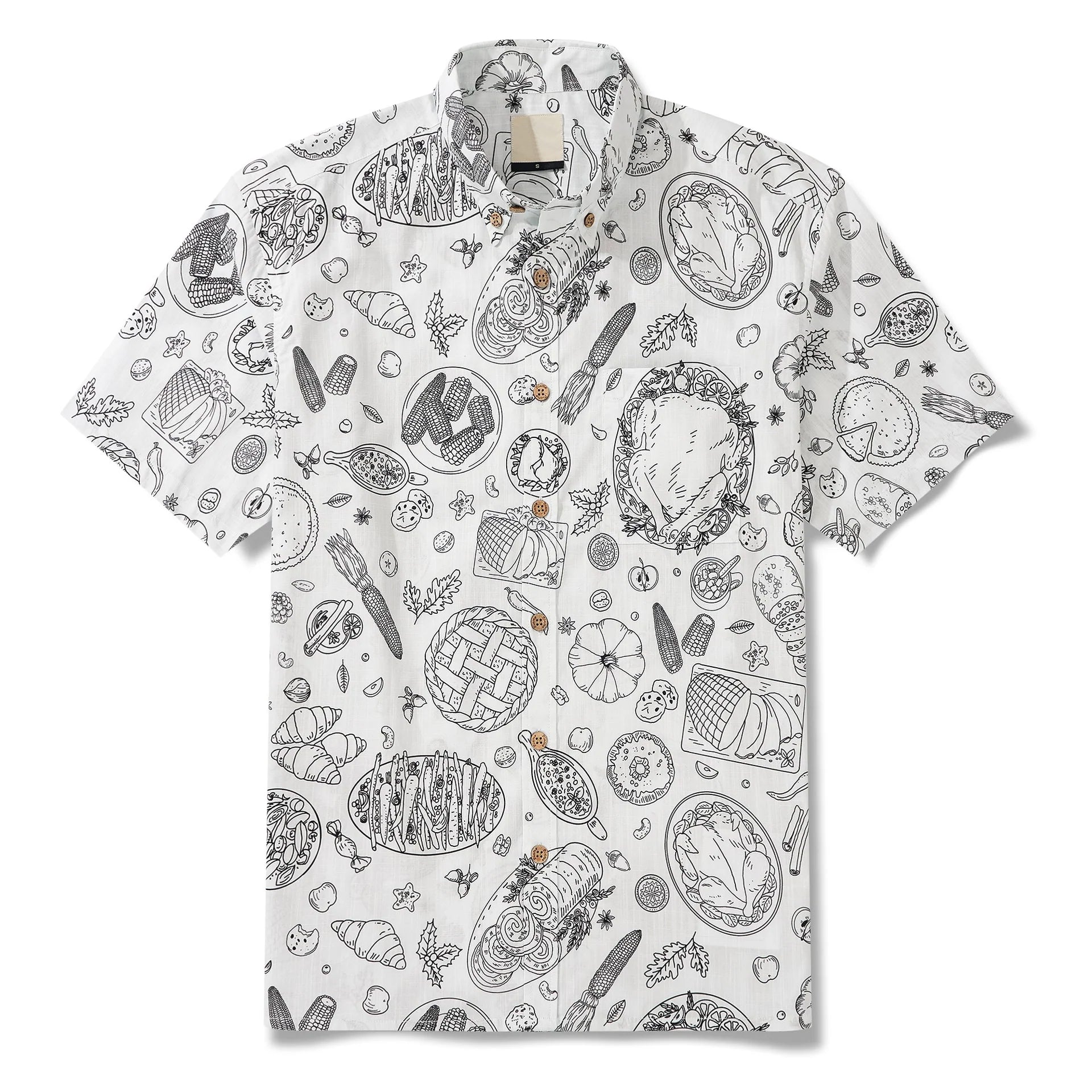 Harvest Sketch Hawaiian Shirt – Moonbestprint