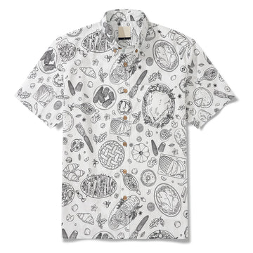 Harvest Sketch Hawaiian Shirt – Moonbestprint
