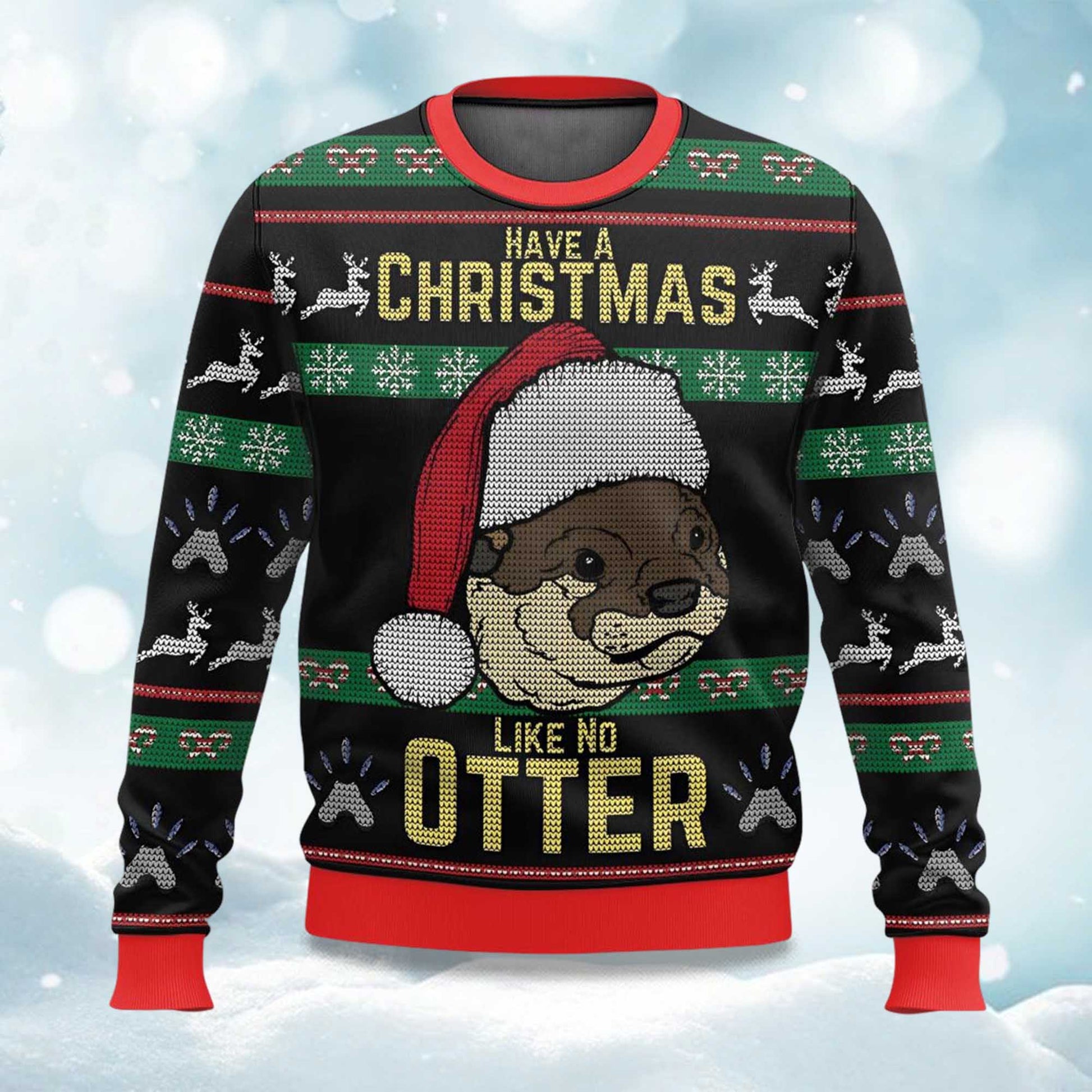 2026 Have A Christmas Like No Otter Ugly Christmas Sweater Moonbestprint