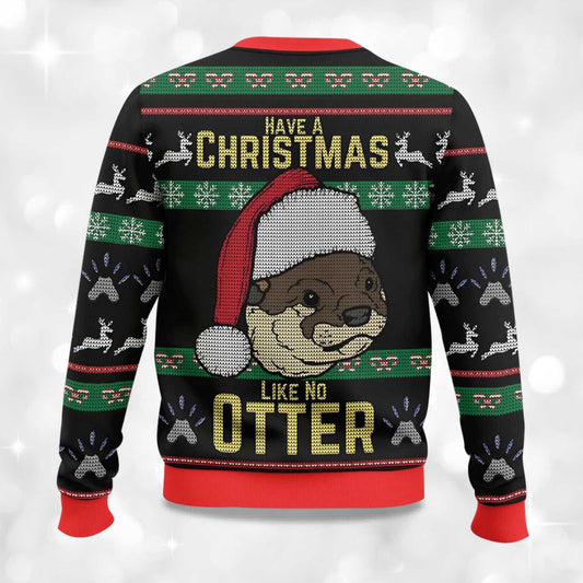 2026 Have A Christmas Like No Otter Ugly Christmas Sweater Moonbestprint