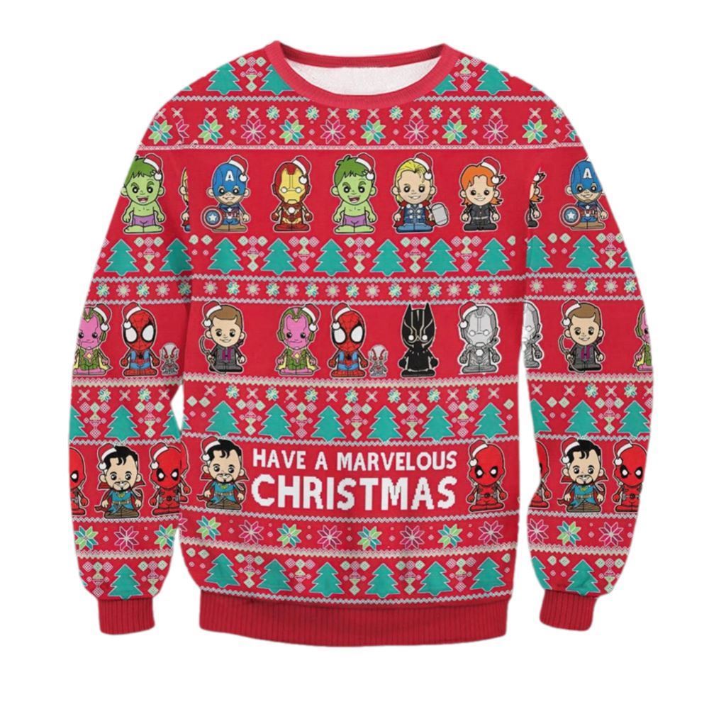 Have A Marvelous Christmas Ugly Christmas Sweater - Moonbestprint